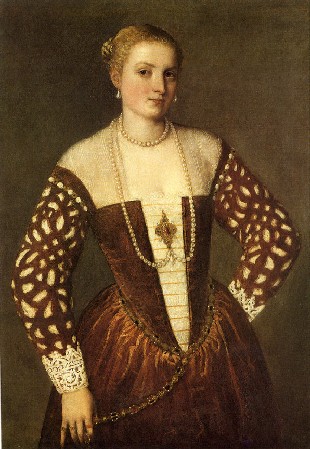 Circa 1555-65 Paolo Veronese: Portrait of a Woman Douai, Musee de la Chartreuse 